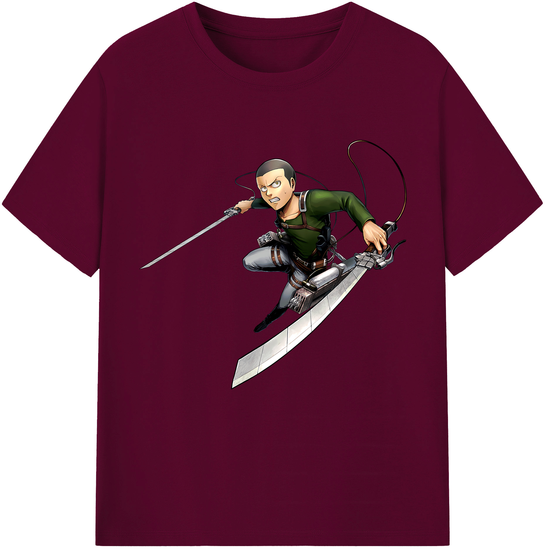 （画像用） 進撃の巨人 コニー·スプリンガー Attack on Titan Connie Springer レディースカジュアルプリントTシャツ（綿100％）